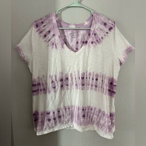 Universal Thread Tie Dye Purple White T-Shirt XXL